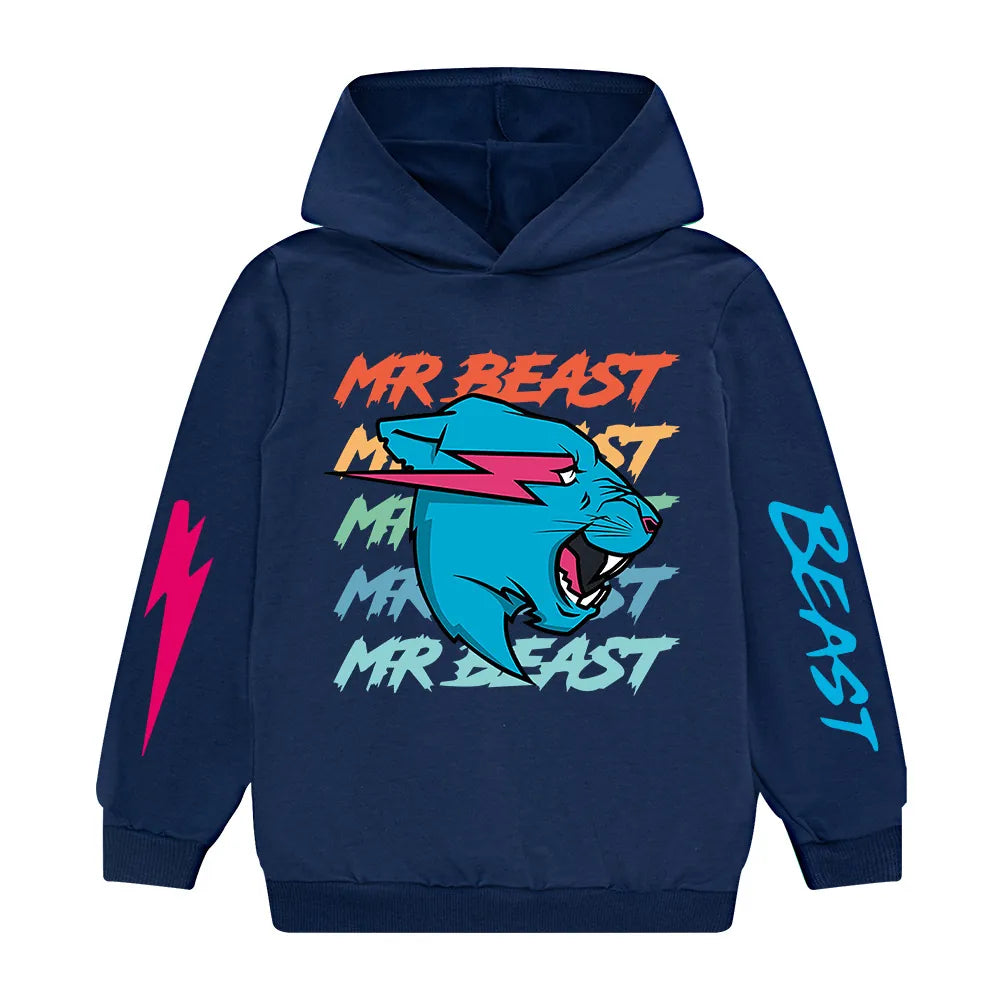 Cross-border hot supply MR BEAST children's hoodie sweater