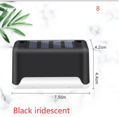 Imported Upgrade Waterproof LED Solar Fence Patio Stairs Garden Pathway Step Yard
