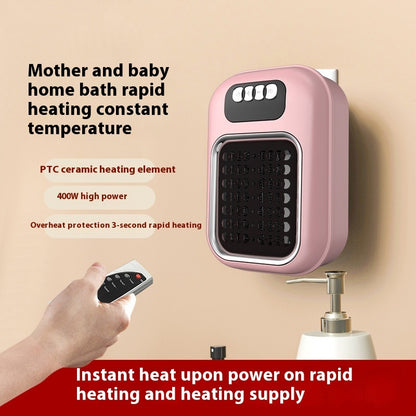 Wall Mounted Portable Small Electric Heater with Remote Control, home Offices Bathroom