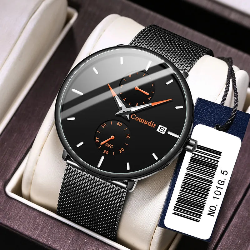 Men's fashion quartz watches, business waterproof student watches, cross-border wholesale.