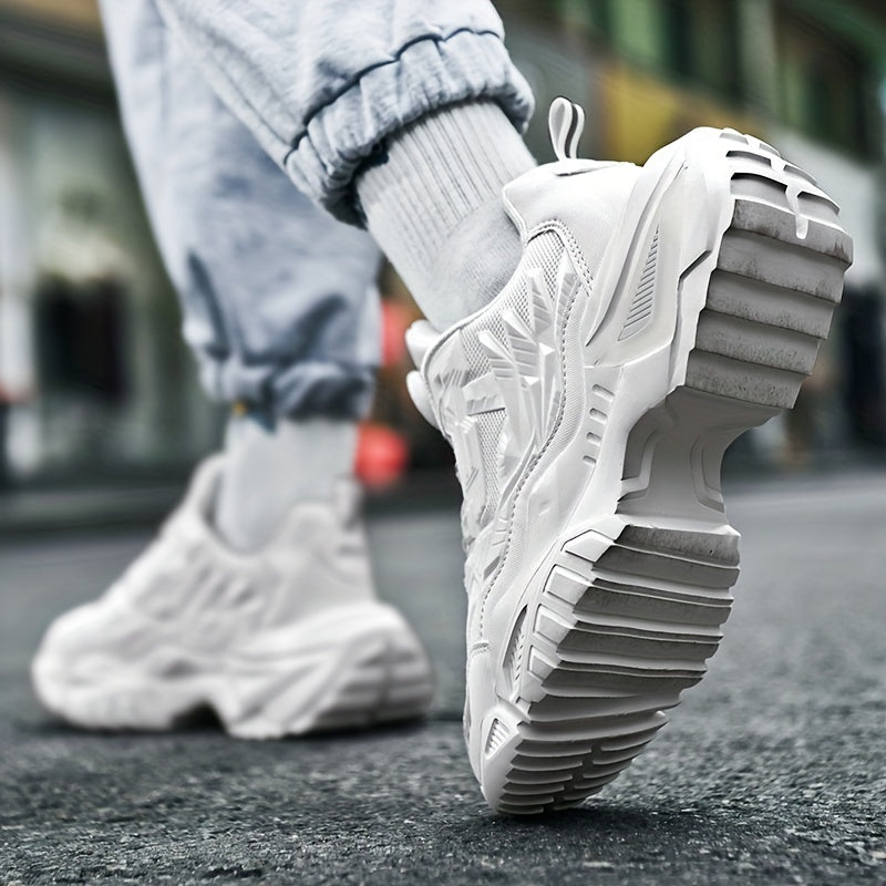 Men'S Breathable Running Shoes - Lightweight Sneakers with Cushioned TPU Sole,