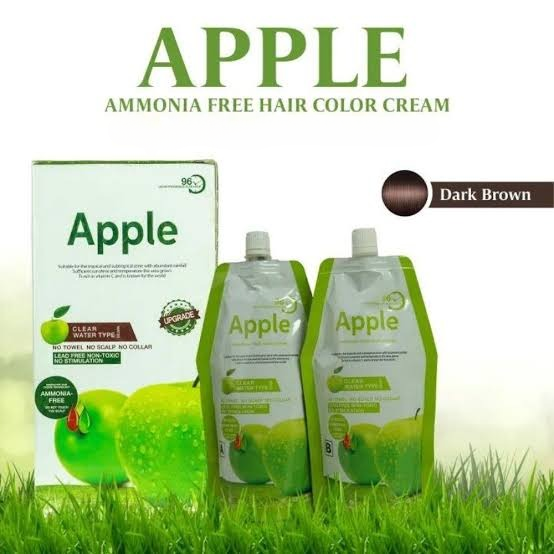 Apple Hair Color 200ml Nourishing, Lustrous Color (Dark Brown)