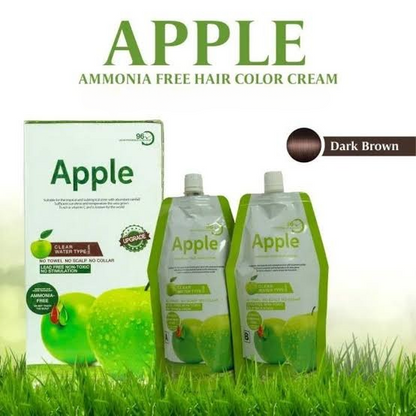Apple Hair Color 200ml Nourishing, Lustrous Color (Dark Brown)