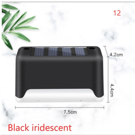 Imported Upgrade Waterproof LED Solar Fence Patio Stairs Garden Pathway Step Yard