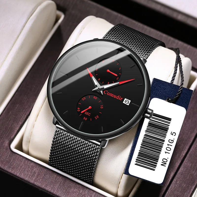 Men's fashion quartz watches, business waterproof student watches, cross-border wholesale.