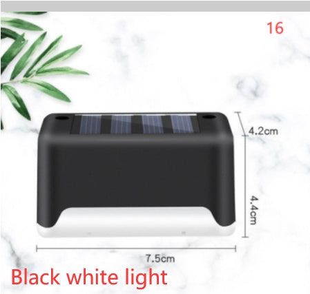 Imported Upgrade Waterproof LED Solar Fence Patio Stairs Garden Pathway Step Yard