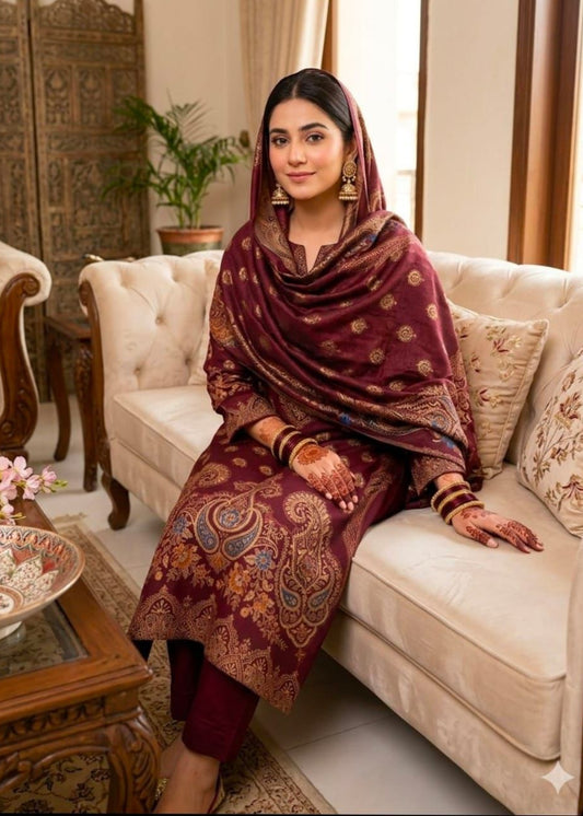 KHAADI LAWN JACQUARD BAROSHA