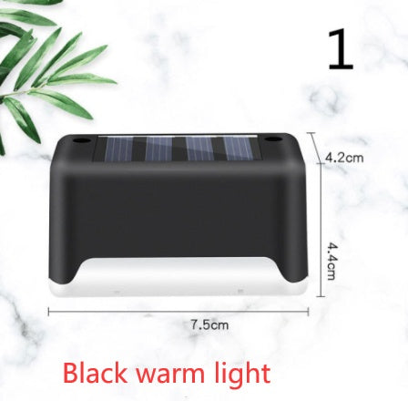 Imported Upgrade Waterproof LED Solar Fence Patio Stairs Garden Pathway Step Yard