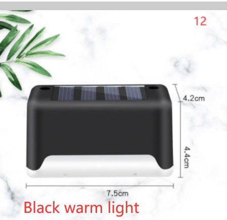 Imported Upgrade Waterproof LED Solar Fence Patio Stairs Garden Pathway Step Yard