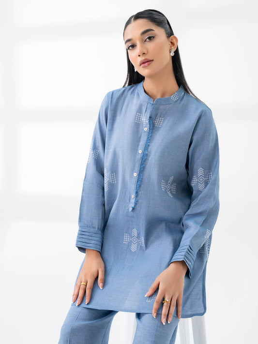 Ladies Cambric Co-ord Set- Embroidered