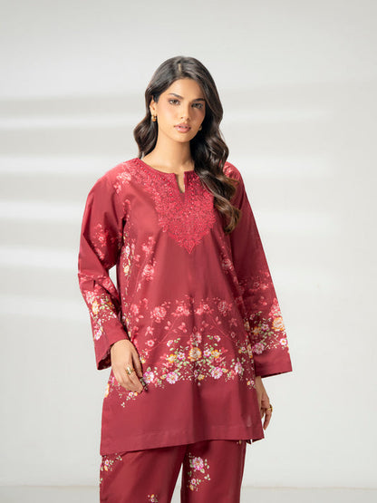 Ladies Cambric Co-ord Set- Embroidered