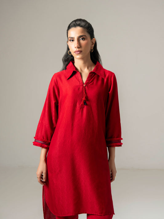 Ladies Cambric Co-ord Set- Embroidered