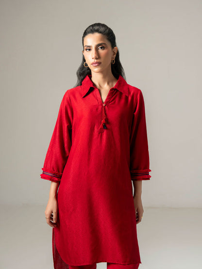 Ladies Cambric Co-ord Set- Embroidered