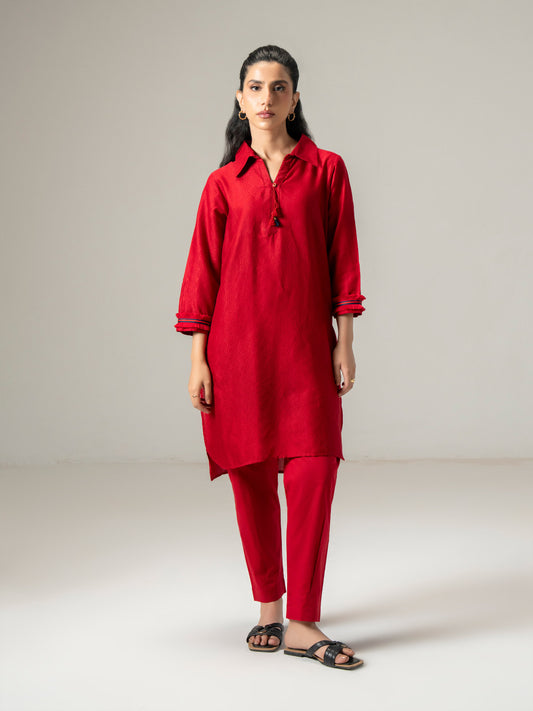 Ladies Cambric Co-ord Set- Embroidered