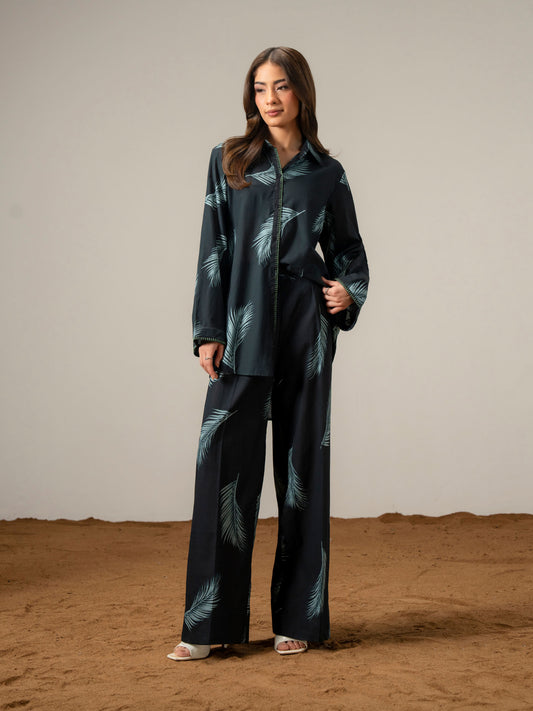 Ladies Cambric Co-ord Set- Embroidered