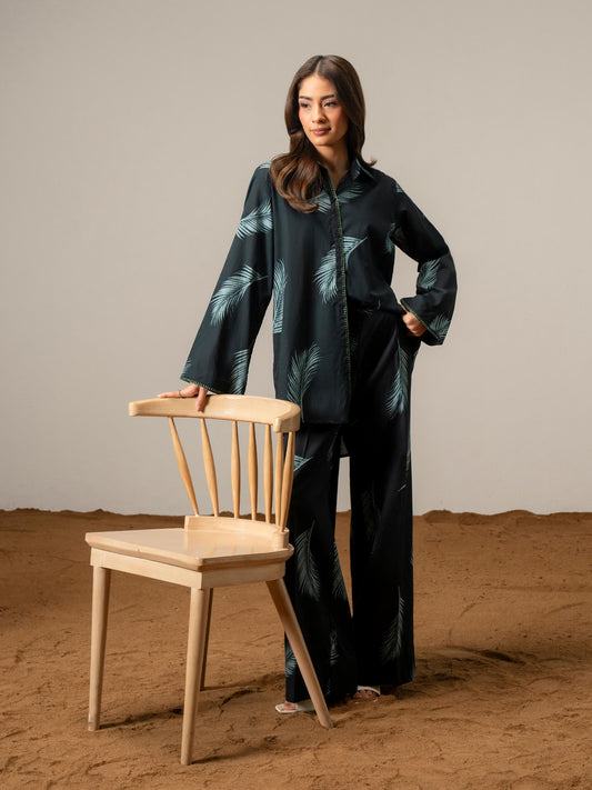 Ladies Cambric Co-ord Set- Embroidered