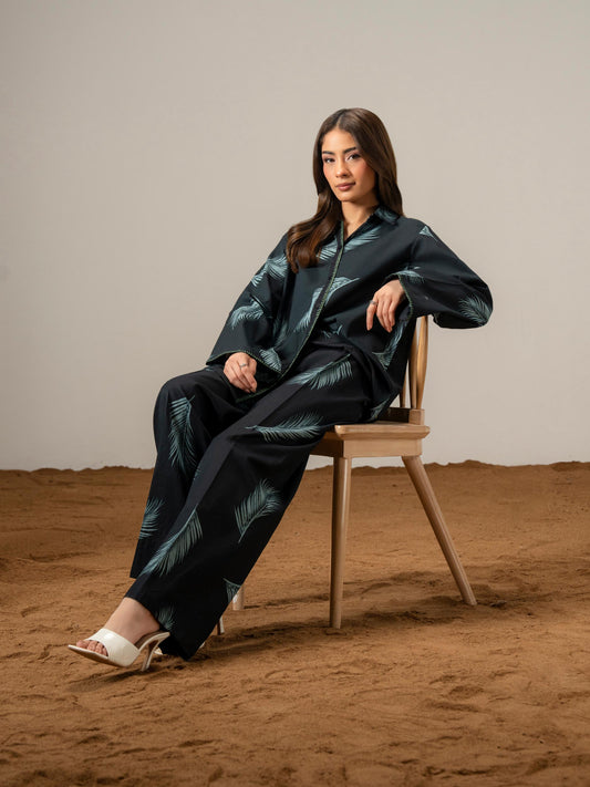 Ladies Cambric Co-ord Set- Embroidered