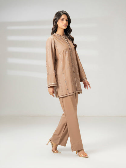 Ladies Cambric Co-ord Set- Embroidered