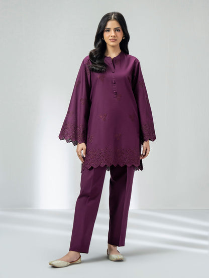 Ladies Cambric Co-ord Set- Embroidered
