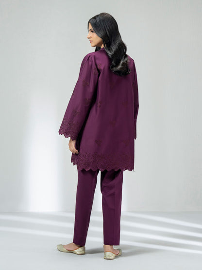 Ladies Cambric Co-ord Set- Embroidered