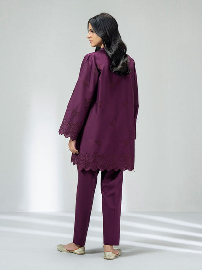 Ladies Cambric Co-ord Set- Embroidered