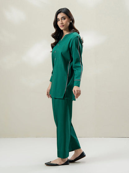 Ladies Cambric Co-ord Set- Embroidered