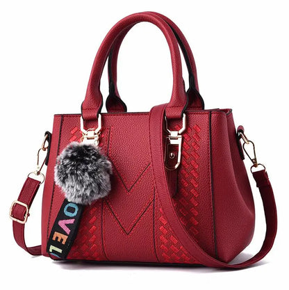 Chic Embroidered Shoulder Bag – Premium Leather Handbag for Women