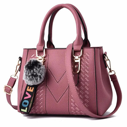 Chic Embroidered Shoulder Bag – Premium Leather Handbag for Women