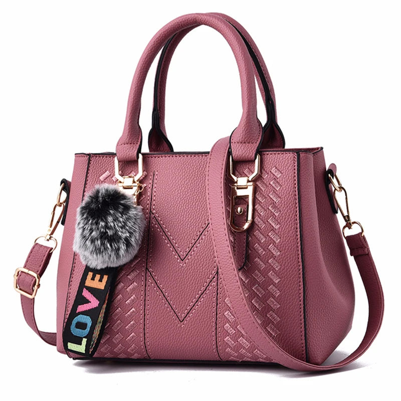 Chic Embroidered Shoulder Bag – Premium Leather Handbag for Women