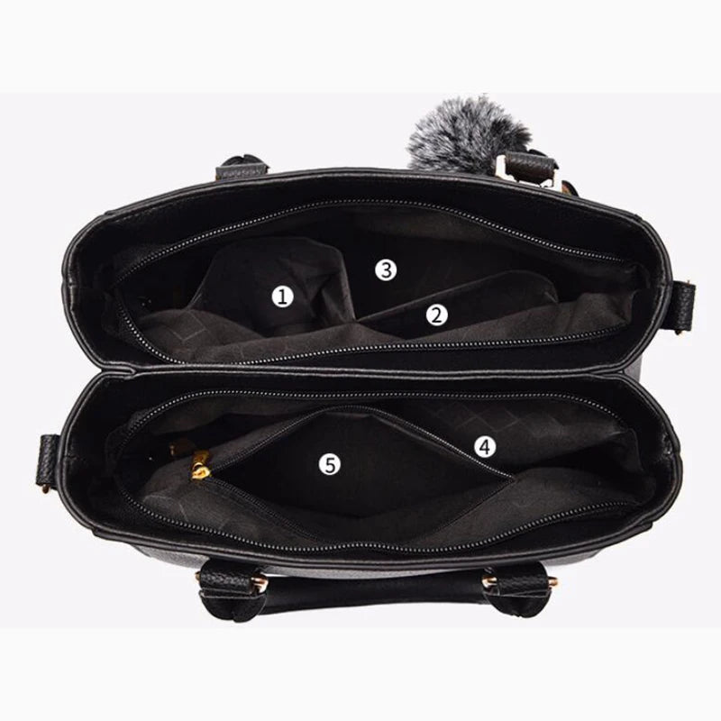 Chic Embroidered Shoulder Bag – Premium Leather Handbag for Women