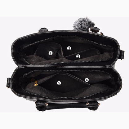 Chic Embroidered Shoulder Bag – Premium Leather Handbag for Women
