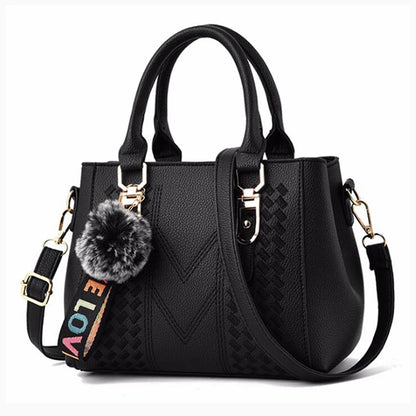 Chic Embroidered Shoulder Bag – Premium Leather Handbag for Women