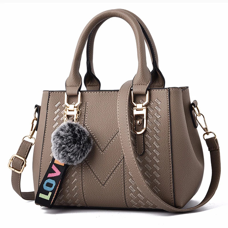 Chic Embroidered Shoulder Bag – Premium Leather Handbag for Women