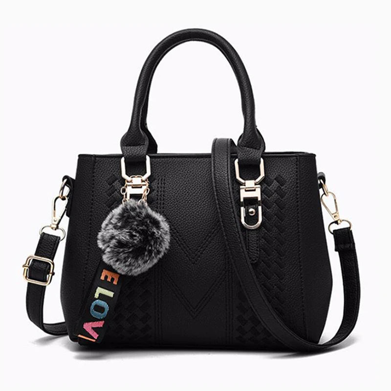 Chic Embroidered Shoulder Bag – Premium Leather Handbag for Women
