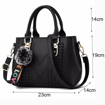 Chic Embroidered Shoulder Bag – Premium Leather Handbag for Women