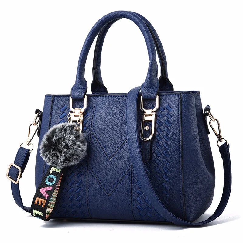 Chic Embroidered Shoulder Bag – Premium Leather Handbag for Women