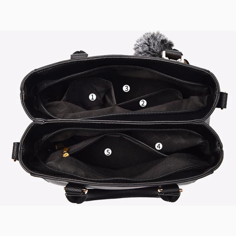 Chic Embroidered Shoulder Bag – Premium Leather Handbag for Women