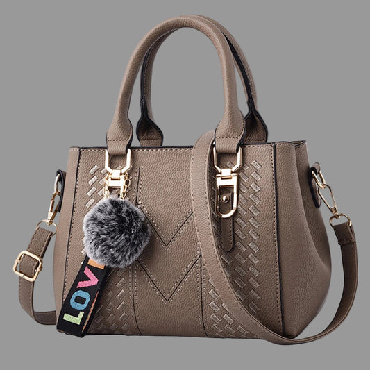 Chic Embroidered Shoulder Bag – Premium Leather Handbag for Women