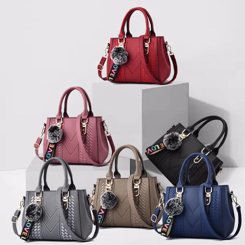 Chic Embroidered Shoulder Bag – Premium Leather Handbag for Women