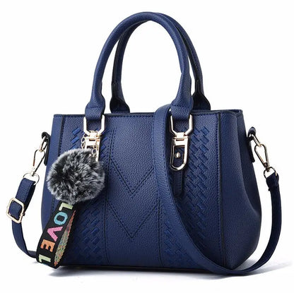 Chic Embroidered Shoulder Bag – Premium Leather Handbag for Women