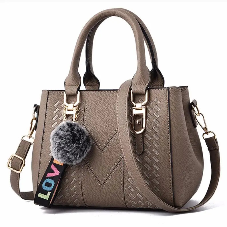 Chic Embroidered Shoulder Bag – Premium Leather Handbag for Women