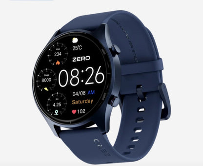 Icon Smartwatch: BT calling, 1.38" display, 500mAh battery, 8 days battery life.
