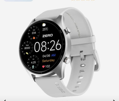 Icon Smartwatch: BT calling, 1.38" display, 500mAh battery, 8 days battery life.