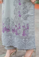 Dhanak Embroidered shirt with shawl and Trouser ADR-4069