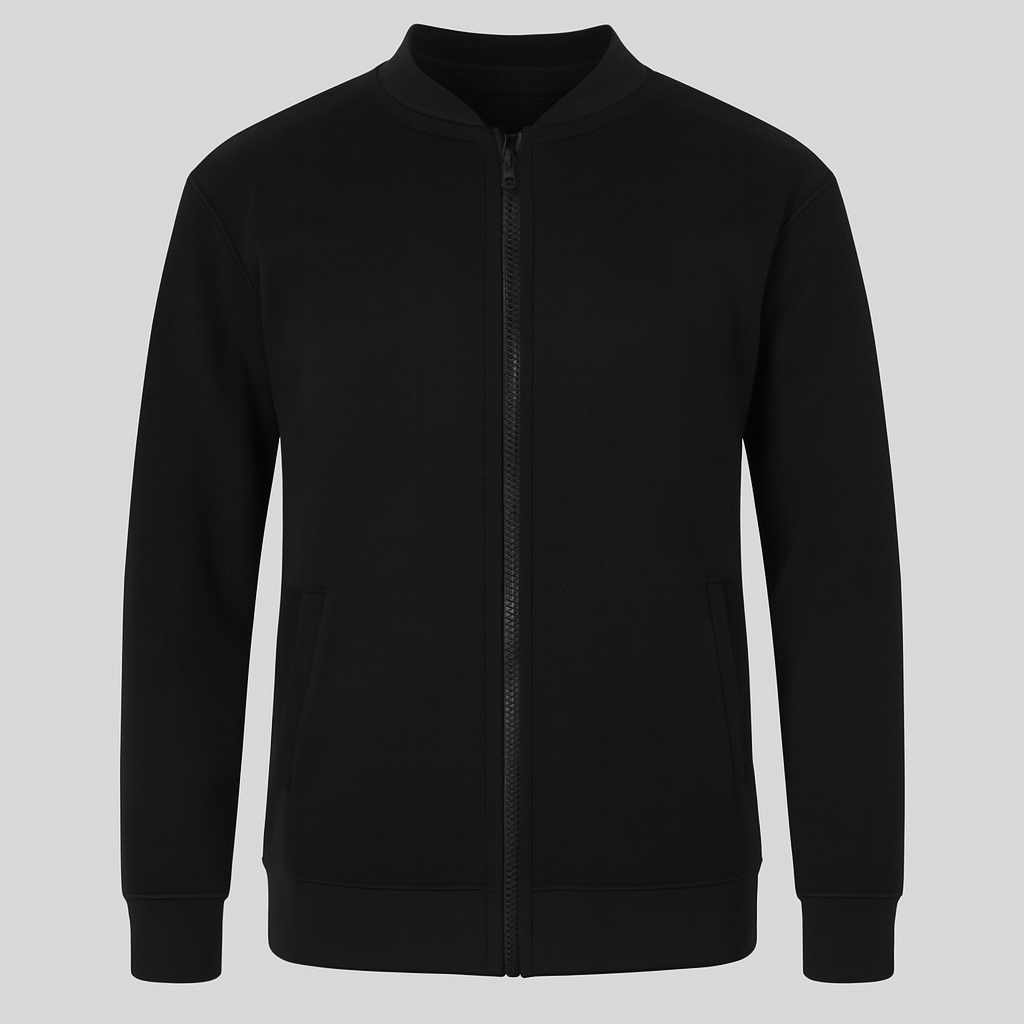 New Winter Collection Charcoal Grey “Be Creative” Printed Zipper Jacket for Men & Boys – French Fleece, Premium Quality, Stylish & Comfortable Winter Wear - Medium