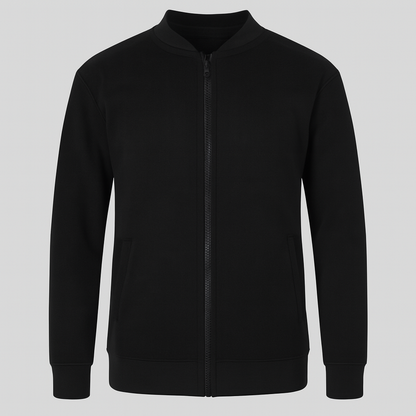 New Winter Collection Charcoal Grey “Be Creative” Printed Zipper Jacket for Men & Boys – French Fleece, Premium Quality, Stylish & Comfortable Winter Wear - Medium
