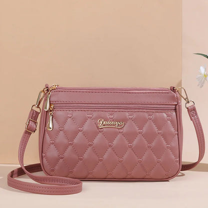Chic Embroidered Shoulder Bag – Premium Leather Handbag for Women