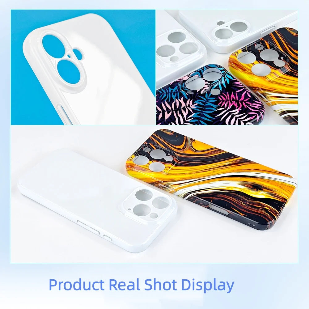 Single Layer 3D Sublimation Phone Case Thermal Heat Transfer Film Cover For iPhone 17 16 15 14 13 12 11 Pro Max 8 7 Plus XS XR