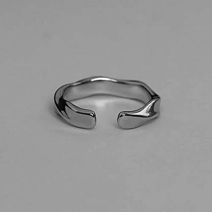 Кольцо Женское Rings For Men Women Trend Design Metal Twist Simple Open Adjustable Finger Ring Jewelry Wedding Anillos