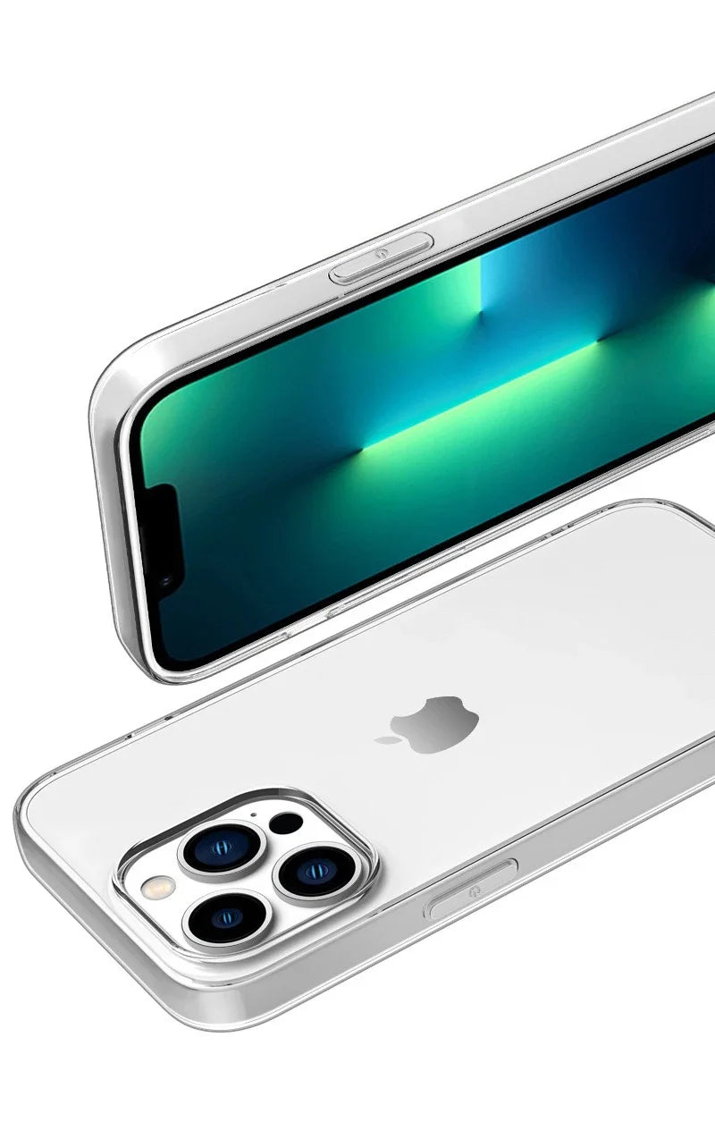 Soft Silicone Clear Phone Case For iPhone 16 15 14 13 12 11 Pro Max 16 15 14 Plus X XR XS Max 7 8 Plus High transparency cover